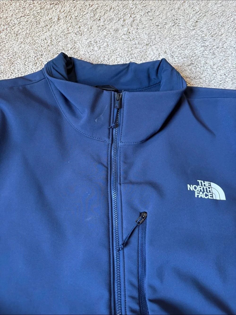 The North Face Apex Bionic Jacket Mens Navy Blue WindWall Full Zip Size XL